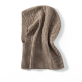 100% Pure Cashmere Hooded Scarf Winter Cashmere Scarf Hat